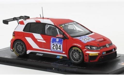 Volkswagen Golf 1/43 Spark GTI TCR No.204 racing one GmbH 24h Nürburgring 2016 B.Leuchter/F.Danz/T.Zimmermann/D.Wüsthoff modellautos