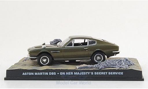 Aston Martin DBS 1/18 SpecialC mettalic oliv James Bond 007 1969 Im Geheimdienst Ihrer Majestät ohne Vitrine modellautos