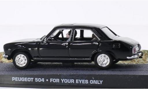 Modellautos Peugeot 504 1/43 SpecialC schwarz James Bond 007 In tödlicher Mission ohne Vitrine Peugeot 504 1/43 SpecialC schwarz James Bond 007 In tödlicher Mission ohne Vitrine modellautos