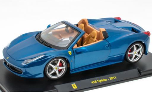 Modellautos Ferrari 458 1/24 SpecialC Spider mettalic blau 2011 Ferrari 458 1/24 SpecialC Spider mettalic blau 2011 modellautos