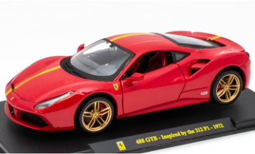 Modellautos Ferrari 488 1/24 SpecialC GTB rot/gelb Inspired by the 312 P1 (1972) Ferrari 488 1/24 SpecialC GTB rot/gelb Inspired by the 312 P1 (1972) modellautos