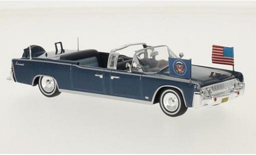 Lincoln Continental 1/43 SpecialC Limousine SS-100-X mettalic blau J. F. Kennedy sans Vitrine modellautos