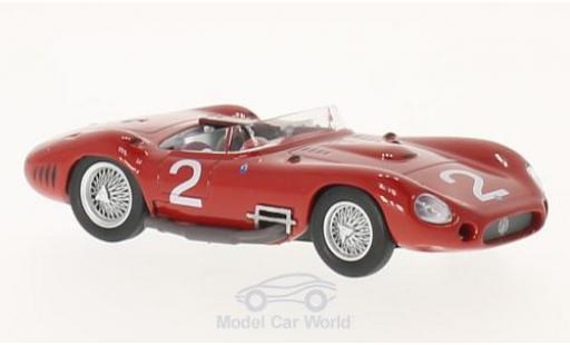Maserati 450 1/43 SpecialC S No.2 GP Venezuela 1957 J.Behra/S.Moss/H.Sc ohne Vitrine modellautos