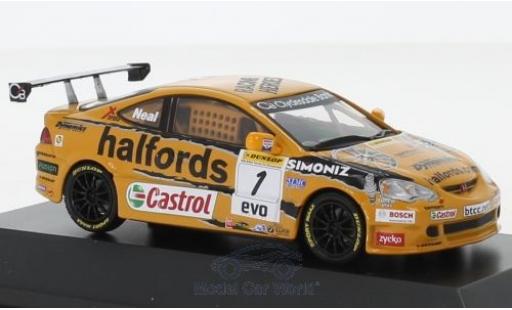 Honda Integra 1/43 SpecialC Type-R RHD No.1 Team Halfords BTCC 2006 M.Neal modellautos
