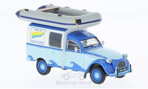Modellautos Citroen 2CV 1/43 SpecialC AKS 400 Centre Nautique mit Figur und Schlauchboot Citroen 2CV 1/43 SpecialC AKS 400 Centre Nautique mit Figur und Schlauchboot modellautos