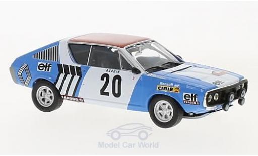 Renault 17 1/43 SpecialC Gordini No.20 Rallye WM Rallye Monte Carlo 1975 J.F.Piot/J.De Alexandris ohne Vitrine modellautos