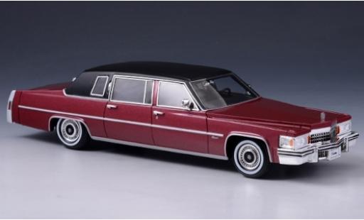 Modellautos Cadillac Fleetwood 1/43 Stamp Models Limousine mettalic rot/matt-schwarz 1978 Cadillac Fleetwood 1/43 Stamp Models Limousine mettalic rot/matt-schwarz 1978 modellautos