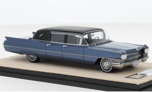 Modellautos Cadillac Fleetwood 1/43 Stamp Models formel Limousine Landau Top metallise bleu/noire 1968 Cadillac Fleetwood 1/43 Stamp Models formel Limousine Landau Top metallise bleu/noire 1968 modellautos