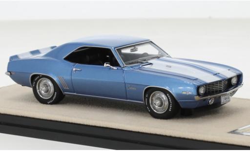 Chevrolet Camaro 1/43 Stamp Models Z28 metallise blau/weiss 1969 modellautos