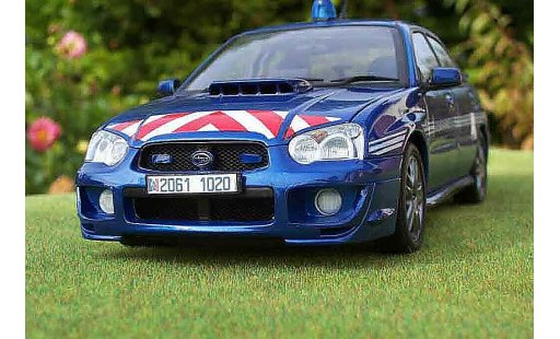 Subaru Impreza Police 1/18 Autoart STI gendarmerie / modellautos