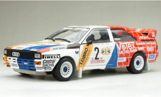 Modellautos Audi Quattro 1/18 Sun Star quattro A1 No.2 Votex Rallye DM Rally Hunsrück 1984 H.Demuth/W.Lux Audi Quattro 1/18 Sun Star quattro A1 No.2 Votex Rallye DM Rally Hunsrück 1984 H.Demuth/W.Lux modellautos