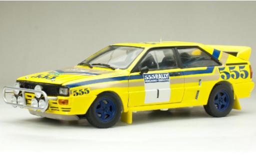 Modellautos Audi Quattro 1/18 Sun Star A2 No.1 555 Rally Hong Kong-Peking 1986 y compris les Decals S.Blomqvist/B.Berglund Audi Quattro 1/18 Sun Star A2 No.1 555 Rally Hong Kong-Peking 1986 y compris les Decals S.Blomqvist/B.Berglund modellautos