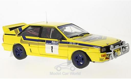 Modellautos Audi Quattro 1/18 Sun Star A2 No.1 555 Rallye Hong Kong - Peking 1985 mit Decals H.Mikkola/A.Hertz Audi Quattro 1/18 Sun Star A2 No.1 555 Rallye Hong Kong - Peking 1985 mit Decals H.Mikkola/A.Hertz modellautos
