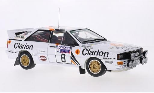 Modellautos Audi Quattro 1/18 Sun Star A2 No.8 Clarion Rallye WM RAC Rallye 1985 P.Eklund/B.Cederberg Audi Quattro 1/18 Sun Star A2 No.8 Clarion Rallye WM RAC Rallye 1985 P.Eklund/B.Cederberg modellautos