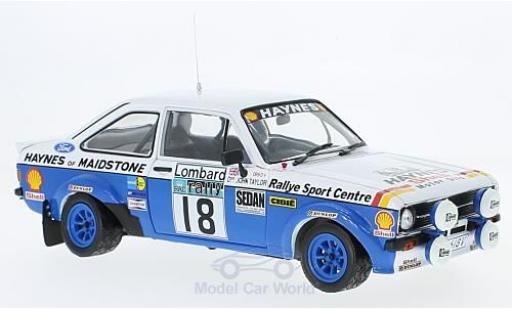 Modellautos Ford Escort 1/18 Sun Star MK II RS 1800 RHD No.18 Rallye WM RAC Rallye 1980 J.Taylor/P.Short Ford Escort 1/18 Sun Star MK II RS 1800 RHD No.18 Rallye WM RAC Rallye 1980 J.Taylor/P.Short modellautos
