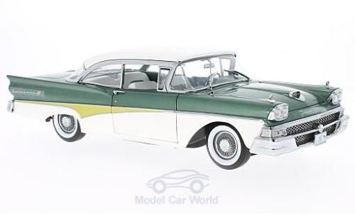 Ford Fairline 1958 1/18 Sun Star Failane 500 HardTop mettalic grün/weiss 1958 modellautos