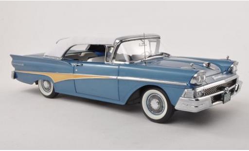 Ford Fairlane 1/18 Sun Star 500 Cabrio weiss/blau 1958 Verdeck fermé modellautos