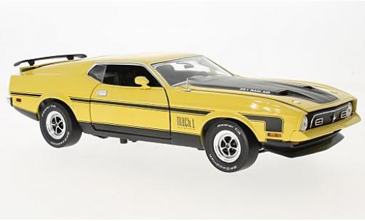 Modellautos Ford Mustang 1/18 Sun Star Mach I gelb/schwarz 1971 Ford Mustang 1/18 Sun Star Mach I gelb/schwarz 1971 modellautos