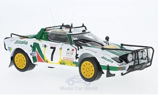 Modellautos Lancia Stratos 1/18 Sun Star HF Rally No.7 Alitalia Rallye WM Safari Rallye 1977 S.Munari/P.Sodano ohne Vitrine Lancia Stratos 1/18 Sun Star HF Rally No.7 Alitalia Rallye WM Safari Rallye 1977 S.Munari/P.Sodano ohne Vitrine modellautos