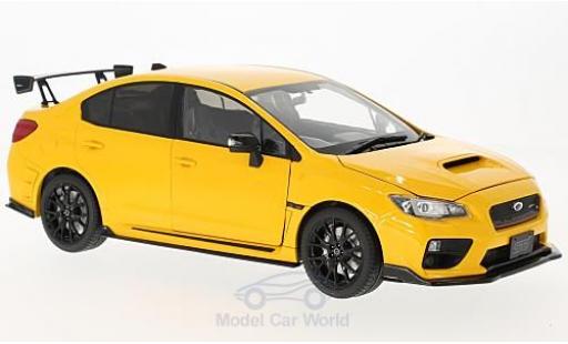 Subaru WRX STI 1/18 Sun Star STI (S207) gelb RHD 2015 NBR Challange Package modellautos