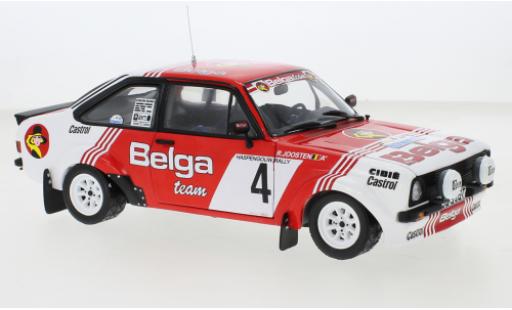 Modellautos Ford Escort 1/18 Sun Star MkII RS 1800 No.4 Belga Haspengouw Rallye 1981 Ford Escort 1/18 Sun Star MkII RS 1800 No.4 Belga Haspengouw Rallye 1981 modellautos