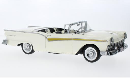 Ford Fairlane 1/18 Sun Star 500 Skyliner blanche 1957 modellautos