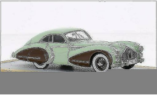 Talbot Lago Saoutchik 1/43 Chromes T26 Coupe Grand Sport gr&Atilde;&frac14;n/braun RHD 1948 modellautos