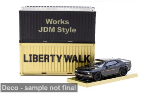 Modellautos Dodge Challenger 1/64 Tarmac Works SRT Hellcat LB-Works schwarz 1:64 Dodge Challenger 1/64 Tarmac Works SRT Hellcat LB-Works schwarz 1:64 modellautos