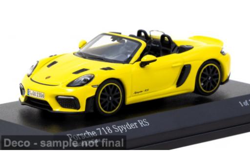 Modellautos Porsche 718 1/64 Tarmac Works Spyder RS gelb 1:64 Porsche 718 1/64 Tarmac Works Spyder RS gelb 1:64 modellautos