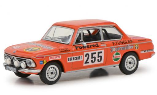 Bmw 2002 1/64 Schuco No.255 Jägermeister Rallye Monte Carlo 1973 W.Stiller/A.Wagener modellautos