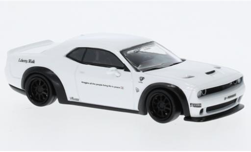 Modellautos Dodge Challenger 1/64 Tarmac Works SRT Hellcat LB-Works metallise blanche Dodge Challenger 1/64 Tarmac Works SRT Hellcat LB-Works metallise blanche modellautos