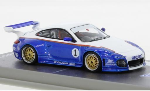 Modellautos Porsche 997 1/64 Tarmac Works 911  Old & Nouveau bleu/blanche Porsche 997 1/64 Tarmac Works 911  Old & Nouveau bleu/blanche modellautos