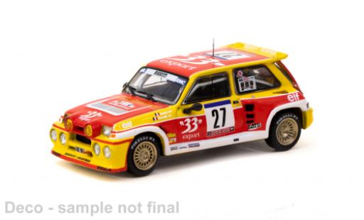 Renault 5 1/64 Tarmac Works Maxi Turbo No.27 Rallye WM Tour de Corse 198 modellautos