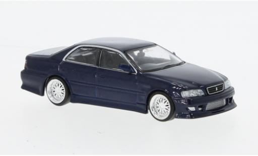 Toyota Chaser 1/64 Tarmac Works (JZX100) Vertex bleu foncé RHD modellautos
