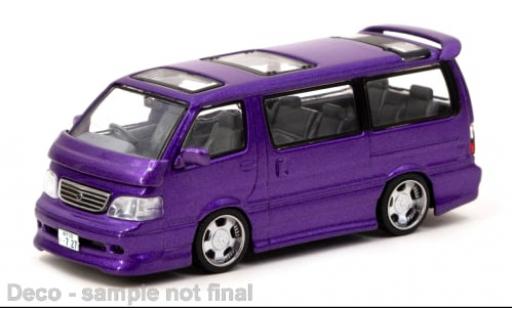 Modellautos Toyota Hiace 1/64 Tarmac Works Waggon Custom metallise violett 1:64 Toyota Hiace 1/64 Tarmac Works Waggon Custom metallise violett 1:64 modellautos