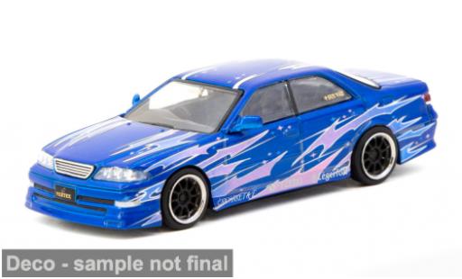 Modellautos Toyota Mark 1/64 Tarmac Works II JZX100 blau/Dekor 1:64 Toyota Mark 1/64 Tarmac Works II JZX100 blau/Dekor 1:64 modellautos