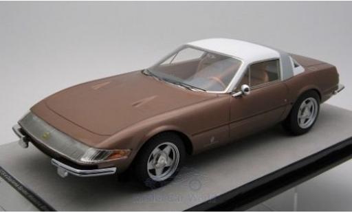 Modellautos Ferrari 365 1/18 Tecnomodel GTB/4 Daytona Coupe Speciale mettalic bronze/weiss 1969 Ferrari 365 1/18 Tecnomodel GTB/4 Daytona Coupe Speciale mettalic bronze/weiss 1969 modellautos