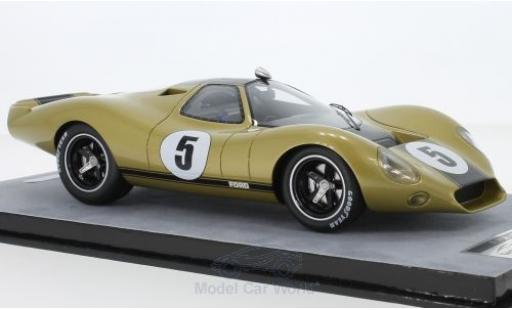 Ford P68 1/18 Tecnomodel Edition Alan Mann gold/schwarz RHD No.5 1968 Pressefahrzeug modellautos