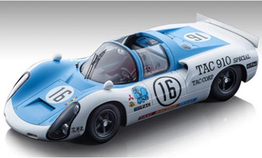 Porsche 910 1/18 Tecnomodel No.16 Taki Racing Organisation Japan Grand Prix Car Race Fuji 1969 H.Kazato/H.Hasegawa modellautos