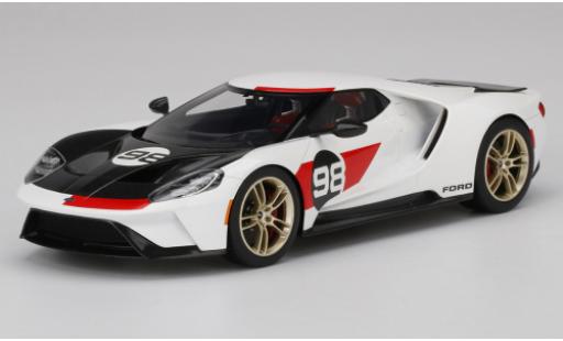 Modellautos Ford GT 1/18 Top Speed Heritage Edition weiss/schwarz 2021 Ford GT 1/18 Top Speed Heritage Edition weiss/schwarz 2021 modellautos