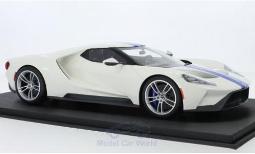 Ford GT 1/18 Top Speed weiss/blau modellautos