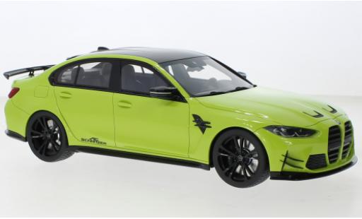 Bmw M3 1/18 Top Speed Competition (G80) AC Schnitzer jaune modellautos