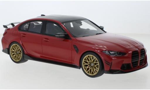 Bmw M3 1/18 Top Speed M-Performance (G80) metallise rot 2021 modellautos