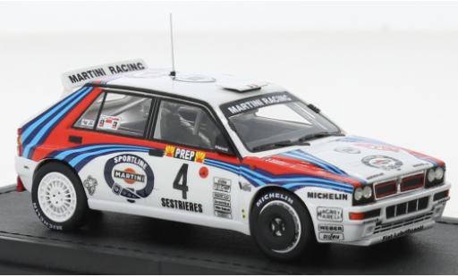 Modellautos Lancia Delta 1/43 Topmarques Collectibles HF Integrale 16V No.4 Martini Racing Martini Rallye WM Rally Monte Carlo 1992 Lancia Delta 1/43 Topmarques Collectibles HF Integrale 16V No.4 Martini Racing Martini Rallye WM Rally Monte Carlo 1992 modellautos