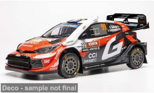 Modellautos Toyota Yaris Rally1 GR WRC Safari Rallye Kenia 2026 Gazoo Racing #99 O.Solberg/E.Edmondson 1/18 IXO