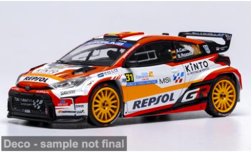 Toyota Yaris 1/43 IXO GR Rally2 Rally Islas Canaris 2025 #31 A.Cachon/A.Dumand 1:43 modellautos