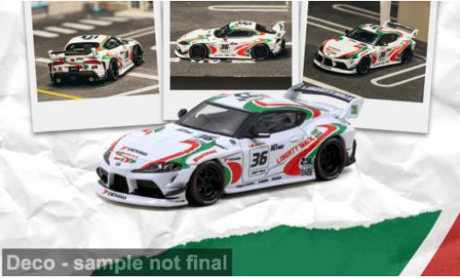 Modellautos Toyota Supra SUPRA (A90) LB -WORKS weiss 2024 Castrol 1/64 Tarmac Works