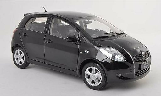 Toyota Yaris Base 1/18 Paudi schwarz 2008 modellautos