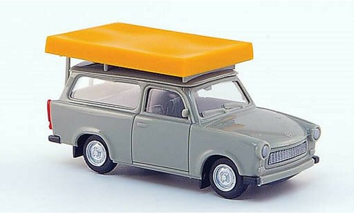 Trabant 601 Universal 1/87 Herpa grau mit Dachzelt im Fahrzustand modellautos
