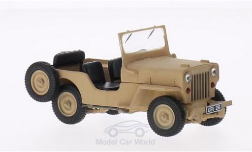 Modellautos Jeep Willys 1/43 Triple 9 Collection CJ3B matt-beige 1953 Jeep Willys 1/43 Triple 9 Collection CJ3B matt-beige 1953 modellautos